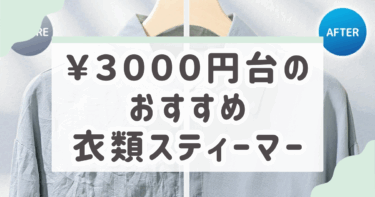 3,000円台で買える！15秒立ち上がり【衣類スチームアイロン】の実力